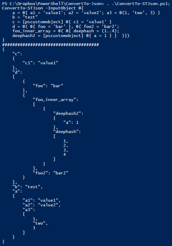 ConvertTo Json For PowerShell Version 2 Svendsen Tech