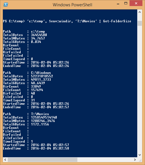 How To Get Folder Size In Windows Using Powershell Command - Design Talk